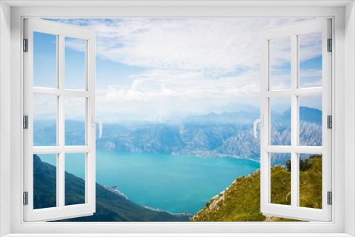 Fototapeta Naklejka Na Ścianę Okno 3D - Beautiful view on Garda Lake
