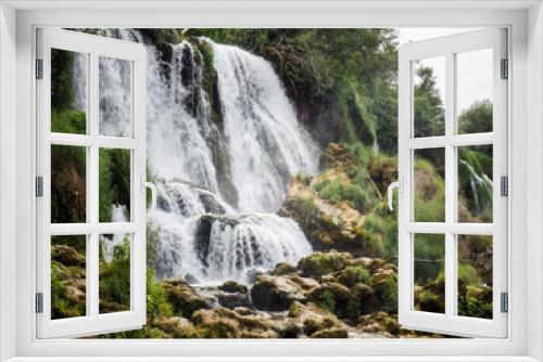 Fototapeta Naklejka Na Ścianę Okno 3D - Kravica waterfall in Bosnia and Herzegovina