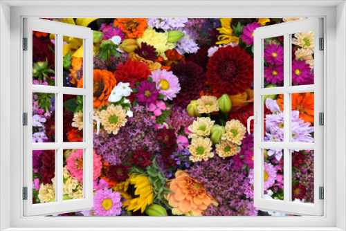 Fototapeta Naklejka Na Ścianę Okno 3D - Blumen, Hintergrund, formatfüllend