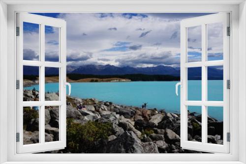 Fototapeta Naklejka Na Ścianę Okno 3D - 湖