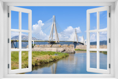 Fototapeta Naklejka Na Ścianę Okno 3D - Rio–Antirrio Bridge.