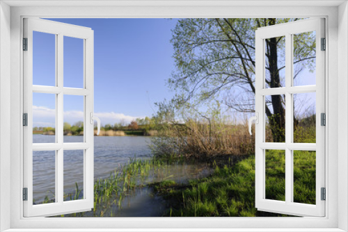 Fototapeta Naklejka Na Ścianę Okno 3D - Lake in the spring