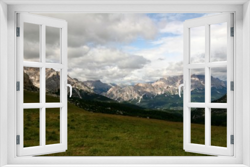 Fototapeta Naklejka Na Ścianę Okno 3D - Dolomiti -Passo Giau