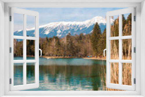 Fototapeta Naklejka Na Ścianę Okno 3D - Sobec lake