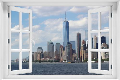 Fototapeta Naklejka Na Ścianę Okno 3D - Manhattan cityscape and skyscrapers, New York City