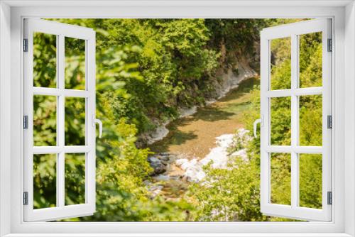 Fototapeta Naklejka Na Ścianę Okno 3D - Canyon River Enipeas on Mount Olympus near the village of Litochoro in Greece