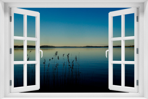 Fototapeta Naklejka Na Ścianę Okno 3D - sunset at saimaa lake in finland