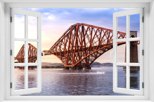 Fototapeta Naklejka Na Ścianę Okno 3D - The Forth bridge Edinburgh