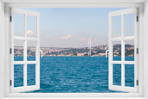 Fototapeta Naklejka Na Ścianę Okno 3D - Panoramic view of Bosphorus Strait, Istambul, Turkey.