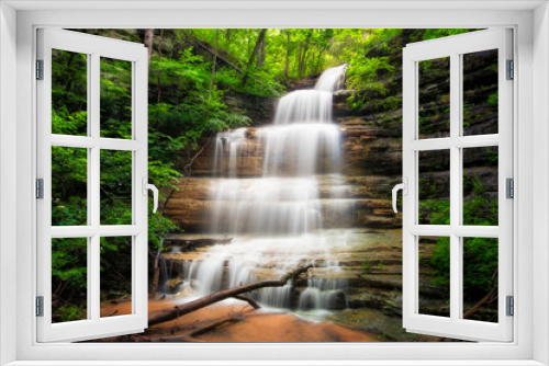 Fototapeta Naklejka Na Ścianę Okno 3D - Liles Waterfall
