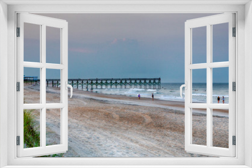 Fototapeta Naklejka Na Ścianę Okno 3D - Sunset on Wrightsville Beach