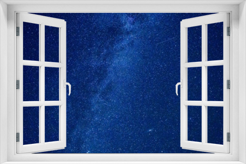 Fototapeta Naklejka Na Ścianę Okno 3D - Beautiful starry blue sky at night
