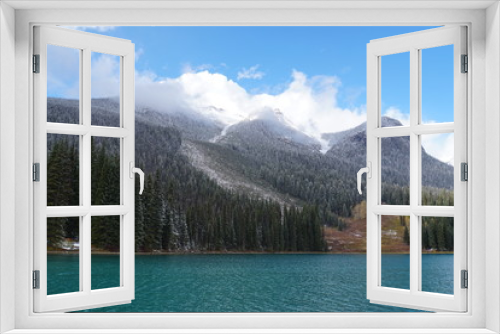 Fototapeta Naklejka Na Ścianę Okno 3D - Emerald Lake - Canada 