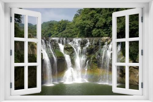 Fototapeta Naklejka Na Ścianę Okno 3D - 台湾のナイアガラ・十分瀑布