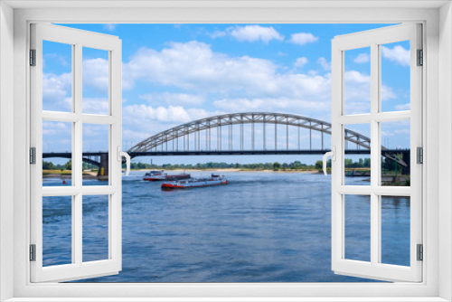 Fototapeta Naklejka Na Ścianę Okno 3D - Brücke über die Waal in Nijmegen/NL