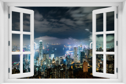 Fototapeta Naklejka Na Ścianę Okno 3D - Hong Kong city scenery