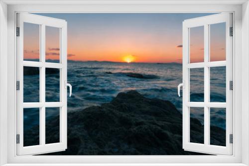 Fototapeta Naklejka Na Ścianę Okno 3D - Magic marine sunset
