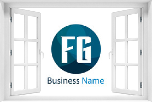 Initial Letter FG Logo Template Design