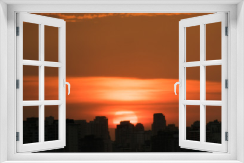 Fototapeta Naklejka Na Ścianę Okno 3D - Por do Sol Cidade
