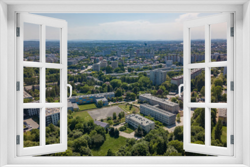 Fototapeta Naklejka Na Ścianę Okno 3D - view of Krakow from Nowa Huta