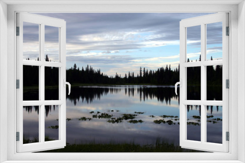 Fototapeta Naklejka Na Ścianę Okno 3D - Alaskan Lake Reflections