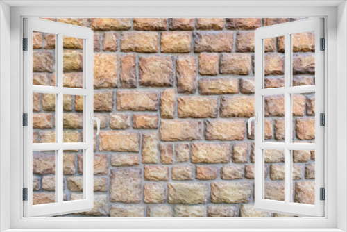 Fototapeta Naklejka Na Ścianę Okno 3D - Background of stone wall texture photo