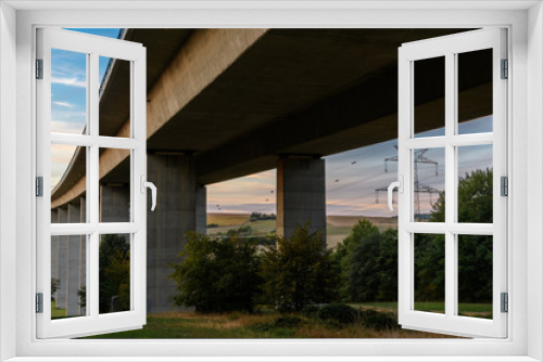 Fototapeta Naklejka Na Ścianę Okno 3D - Autobahnbrücke