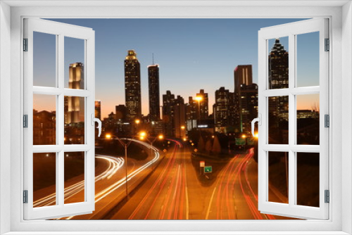 Fototapeta Naklejka Na Ścianę Okno 3D - Atlanta Skyline