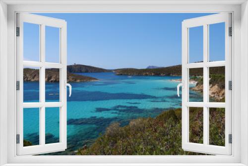 Fototapeta Naklejka Na Ścianę Okno 3D - Breathtaking turquoise ocean water surrounds the beautiful Mediterranean island.