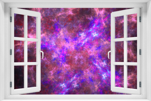 Fototapeta Naklejka Na Ścianę Okno 3D - Purple blue pink pattern.Fantasy fractal texture. Digital art. 3D rendering. Computer generated image.