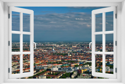 Fototapeta Naklejka Na Ścianę Okno 3D - Aerial view of Munich. Munich, Bavaria, Germany