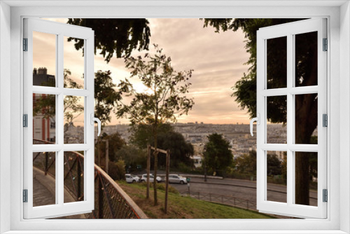 Fototapeta Naklejka Na Ścianę Okno 3D - View on Paris
