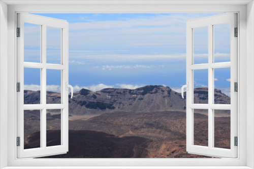Fototapeta Naklejka Na Ścianę Okno 3D - The view from volcano with Teide National park of Tenerife, Canary Islands, Spain