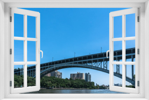 Fototapeta Naklejka Na Ścianę Okno 3D - Henry Hudson Bridge over the Harlem River, Manhattan
