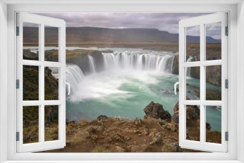 Fototapeta Naklejka Na Ścianę Okno 3D - Goðafoss waterfall, Iceland