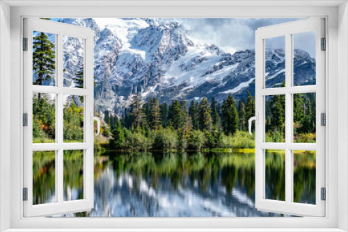 Fototapeta Naklejka Na Ścianę Okno 3D - mirror lake