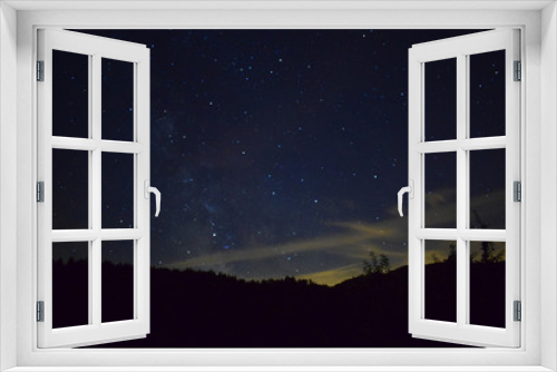 Fototapeta Naklejka Na Ścianę Okno 3D - Sterne in der Nacht