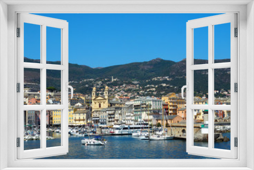 Fototapeta Naklejka Na Ścianę Okno 3D - Der malerische, alte Hafen in Bastia - Korsika