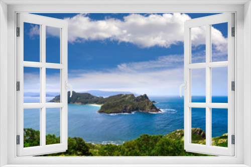 Fototapeta Naklejka Na Ścianę Okno 3D - Islas Cies islands San Martino island in Vigo Galicia