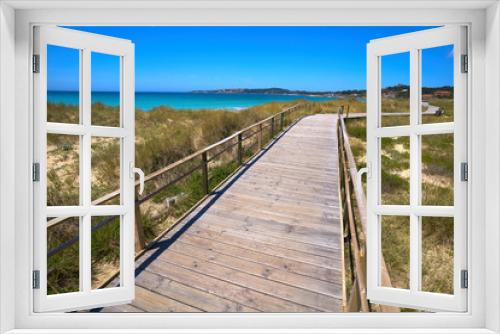 Fototapeta Naklejka Na Ścianę Okno 3D - Montalvo beach in Pontevedra of Galicia Sanxenxo