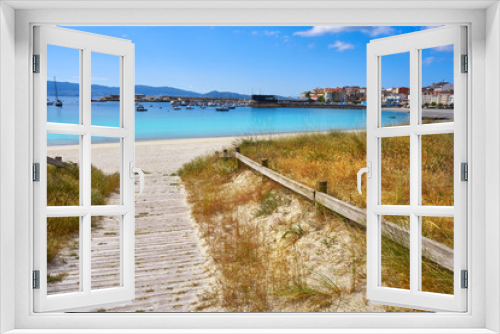 Fototapeta Naklejka Na Ścianę Okno 3D - Portonovo Baltar beach in Pontevedra of Galicia