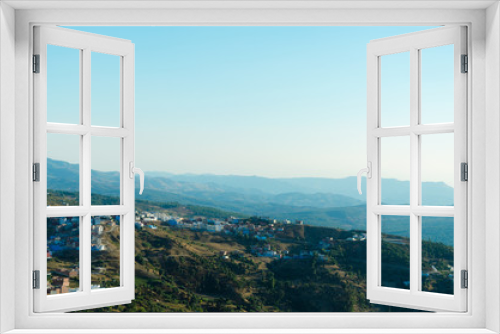 Fototapeta Naklejka Na Ścianę Okno 3D - Landscape of chefchaouen, morocco