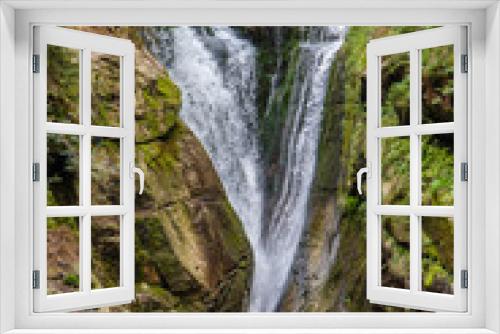 Fototapeta Naklejka Na Ścianę Okno 3D - Wodospad Szklarki