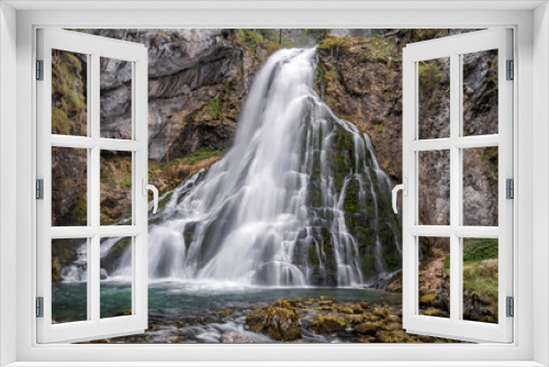 Fototapeta Naklejka Na Ścianę Okno 3D - Gollinger Waterfall near Salzburg, Golling Alps. Austria