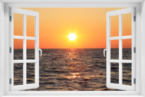 Fototapeta Naklejka Na Ścianę Okno 3D - Sunset in the sea