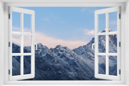 Fototapeta Naklejka Na Ścianę Okno 3D - ネパールの山