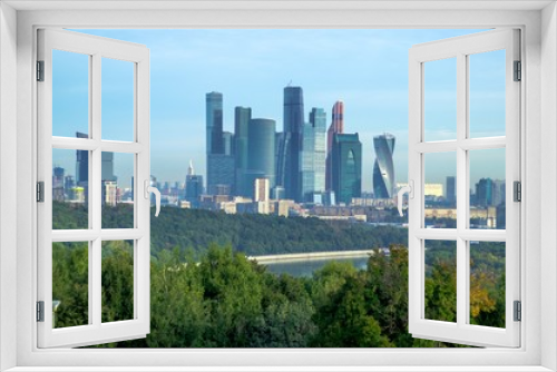 Fototapeta Naklejka Na Ścianę Okno 3D - view of city