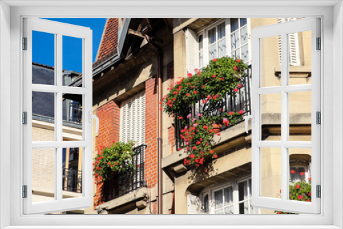 Fototapeta Naklejka Na Ścianę Okno 3D - Montmartre house in Paris France