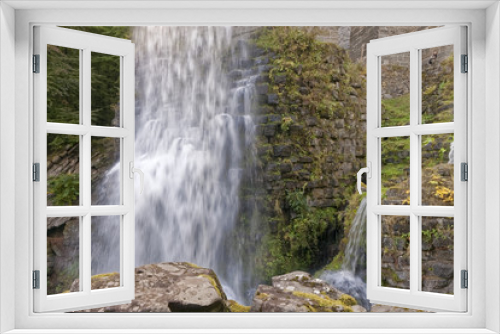 Fototapeta Naklejka Na Ścianę Okno 3D - Small waterfall.