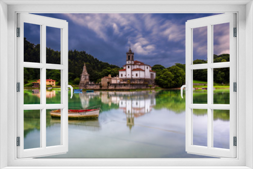 Fototapeta Naklejka Na Ścianę Okno 3D - Atardecer en Niembro (Asturias)